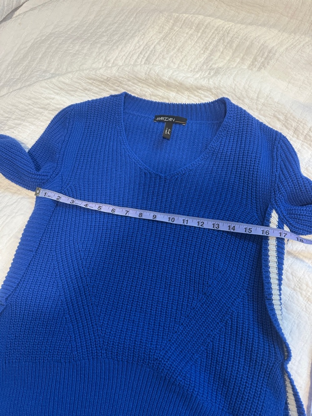 Marc Cain Wool Cashmere Blend Ribbed Pullover - Picture 14 of 14